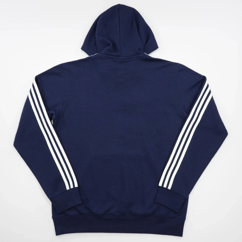 Adidas Originals Men's Kangaroo Pocket Adicolor Classics 3 Stripes Hoodie Navy L